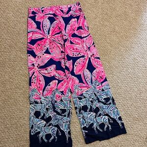 Lilly Pulitzer Pink and Blue Patterned pants